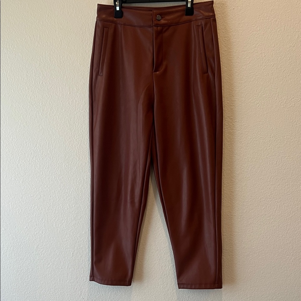 NWT faux leather pants